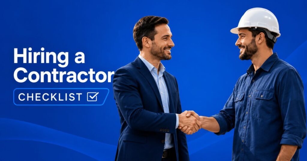 hiring a contractor checklist